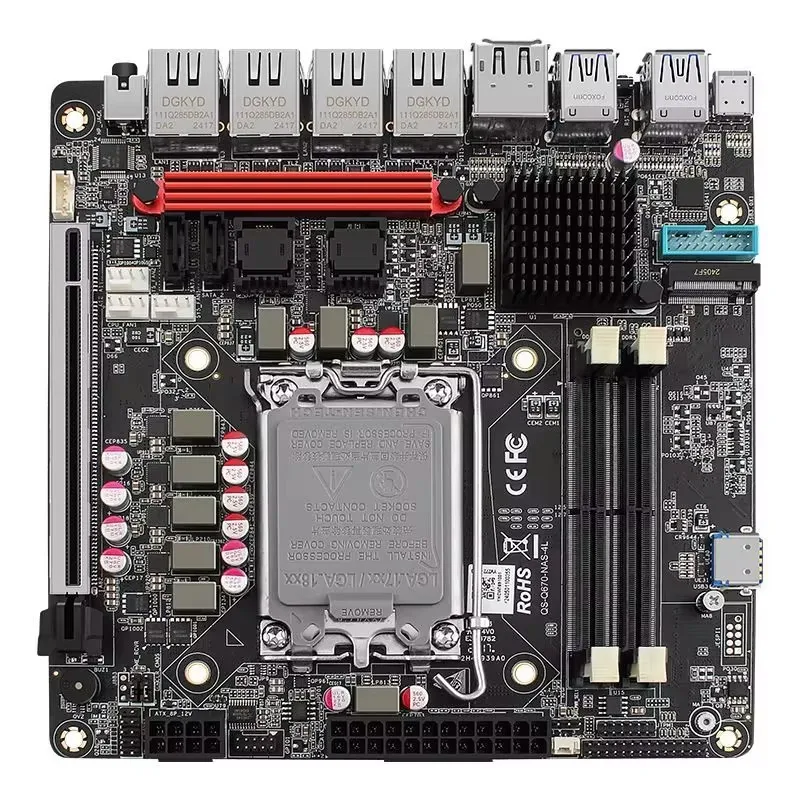 Placa-mãe vpro q670 nas max 6  - Lga 1700 Ddr5 Itx Motherboard avaliação e preço