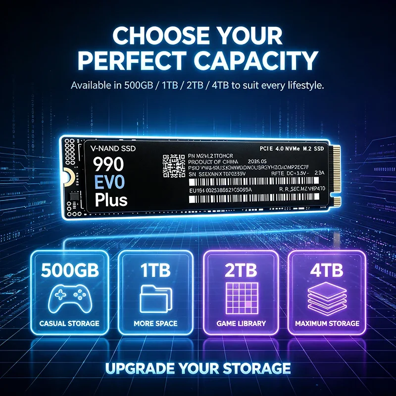 SSD M.2 NVMe 990 EVO Plus 500G - M.2 Nvme 4Tb Pcie 4.0 Ssd avaliação e preço