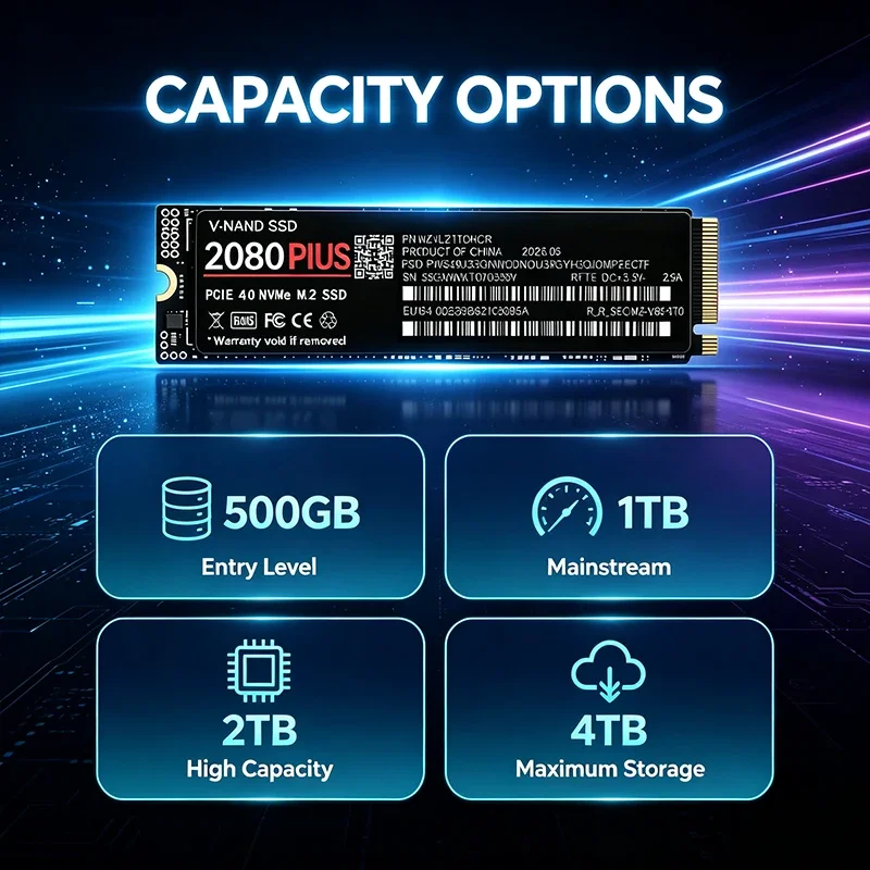 SSD M.2 NVMe PCIe 4.0 2080 PLU - M.2 Nvme 4Tb Pcie 4.0 Ssd avaliação e preço