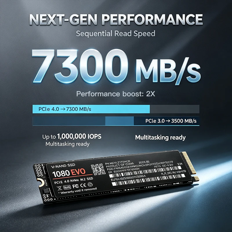SSD M.2 NVMe PCIe 4.0 1080 EVO - M.2 Nvme 4Tb Pcie 4.0 Ssd avaliação e preço