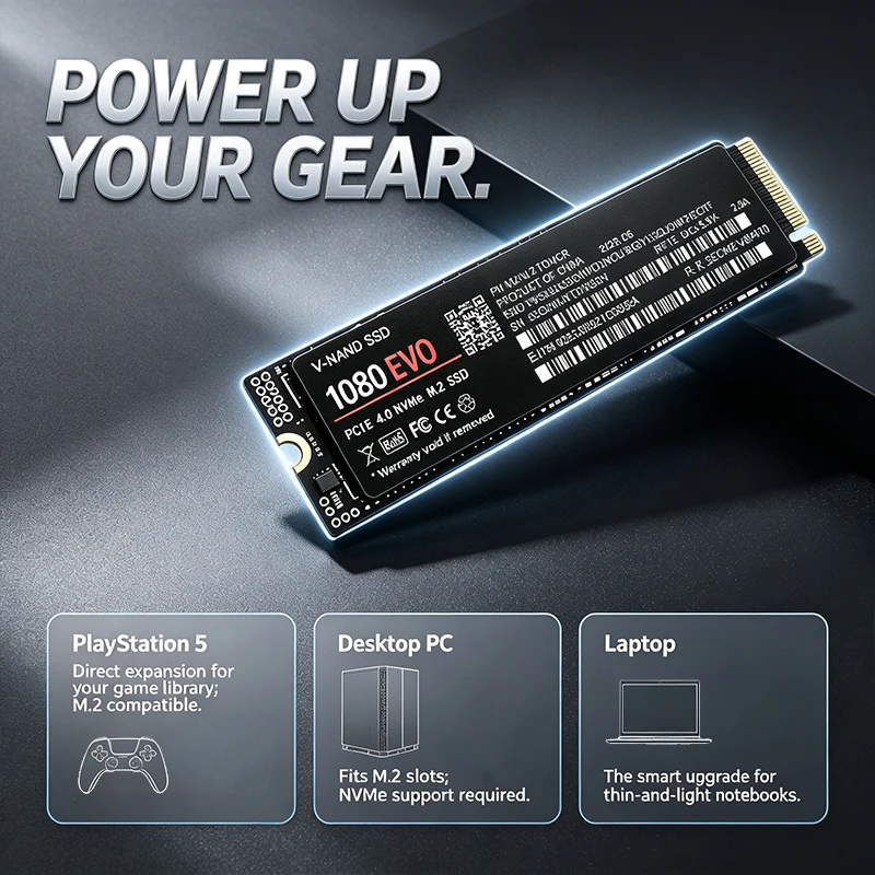 SSD M.2 NVMe PCIe 4.0 1080 EVO - M.2 Nvme 4Tb Pcie 4.0 Ssd avaliação e preço