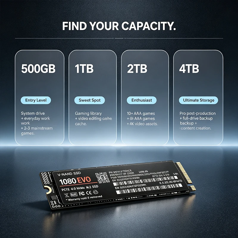 SSD M.2 NVMe PCIe 4.0 1080 EVO - M.2 Nvme 4Tb Pcie 4.0 Ssd avaliação e preço